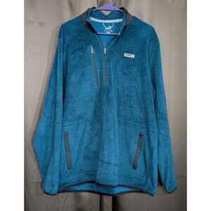 Puma Men’s Green Sherpa 1/4 Zip Golf Wear Pullover Jacket L Sweater Fleece